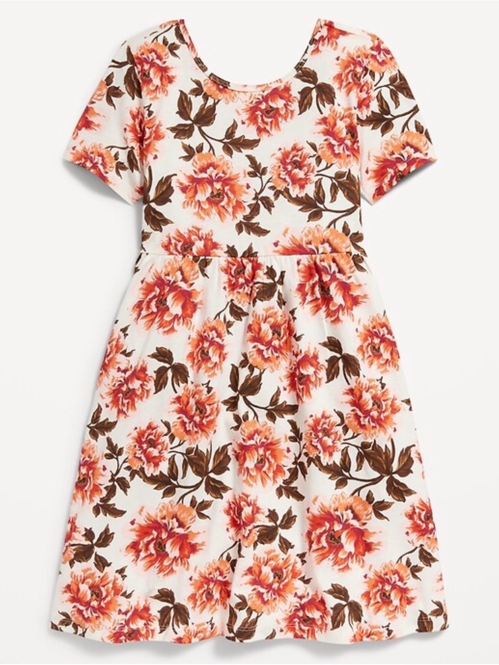 3 for $10 Kids Floral Short-Sleeve Printed Jersey Dress Floral Size Small 6-7